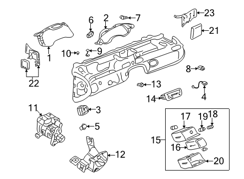 GM 2852614 Bezel, Ignition Lock Cyl *Pewter