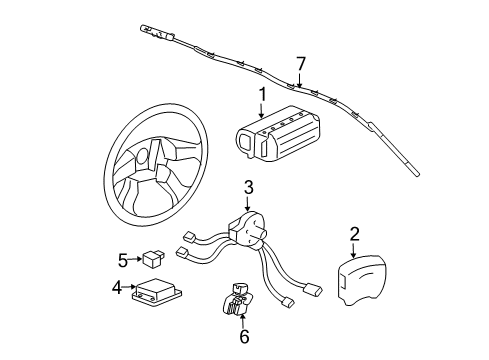 GM 12225510 Module Asm,Inflator Restraint Sensor & Diagnostic