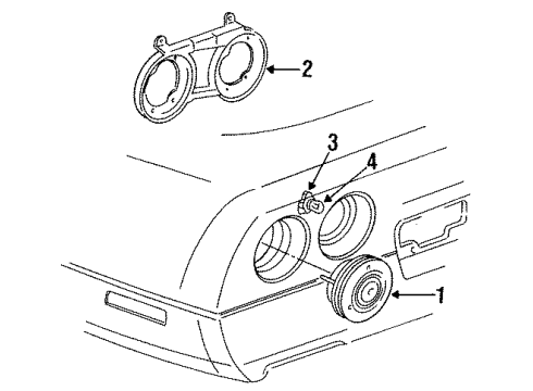 GM 915787 Lamp Assembly, Tail