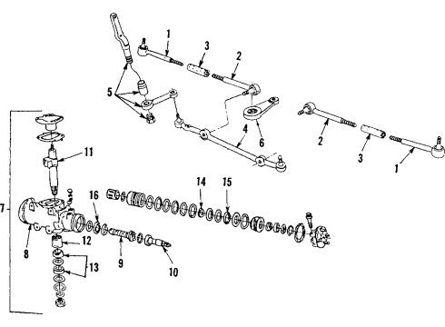 GM 7826850 Bearing Kit,Steering Gear Worm Gear Thrust