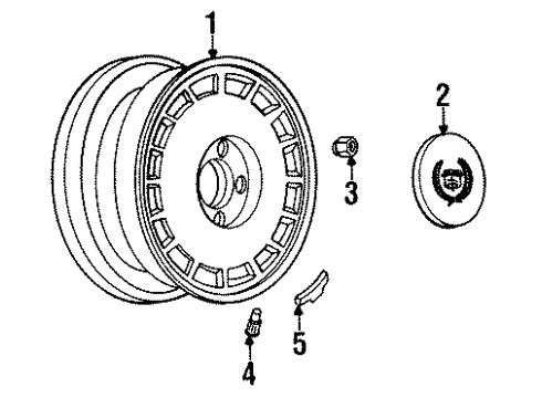 GM 3539325 Hub Cap Unit