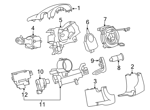 GM 25779036 Switch Assembly, Headlamp *Ebony