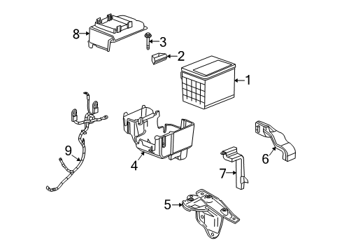 GM 88988500 Cable Asm,Battery Negative(42"Long)