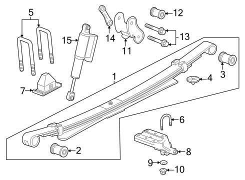 GM 85639237 ABSORBER ASM-RR SHK