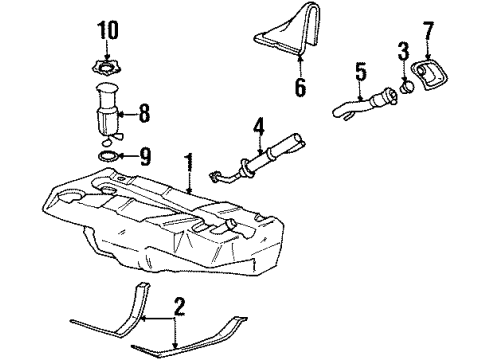 GM 25657873 Housing Assembly, Fuel Tank Filler Pipe