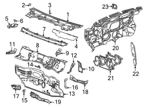 GM 84866982 Brace Assembly, F/End Sh Met Cr