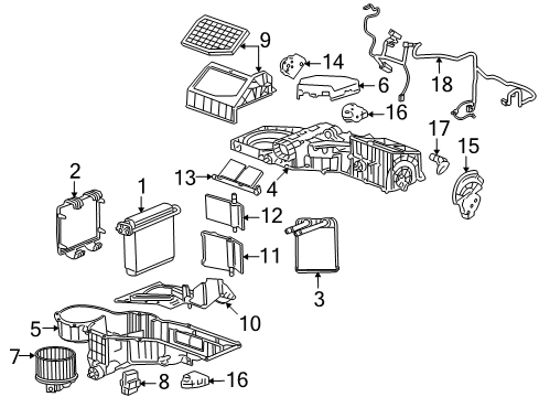 GM 19167663 Bolt/Screw,Auxiliary A/C Evaporator & Blower Case