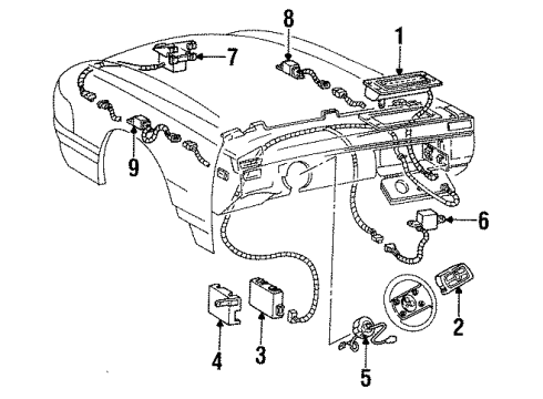 GM 16156336 Sensor Assembly, Inflator Restraint Arming