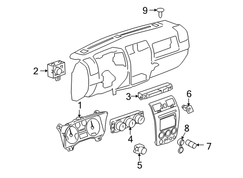 GM 25946692 Instrument Panel Gage CLUSTER