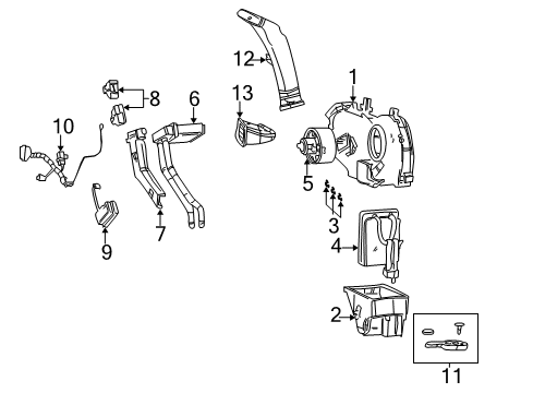 GM 12472427 Evaporator Asm,Auxiliary A/C