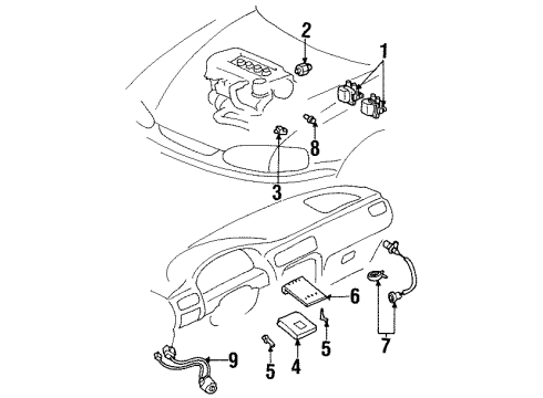 GM 94857296 Bracket,PCM