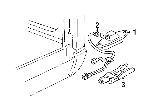 GM 15685052 Bracket, Rear License