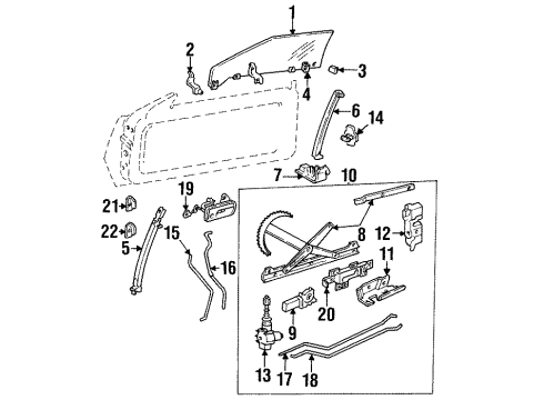 GM 25643911 Channel Assembly, Front Side Door Window Front