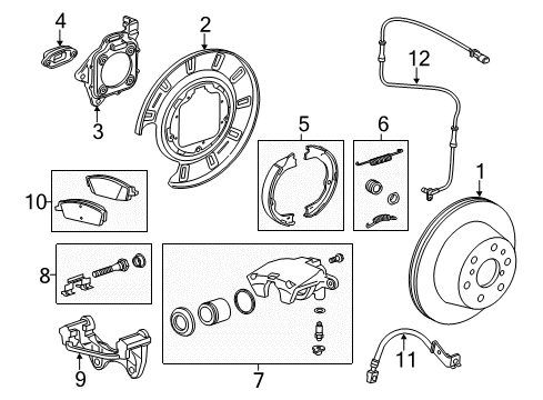 GM 22742995 Cable Assembly, Parking Brake Intermediate