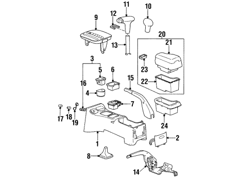 GM 21170780 Front Side Door Window Regulator Assembly