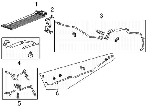 GM 23151061 Transmission Fluid Cooler Inlet & Outlet Pipe Assembly