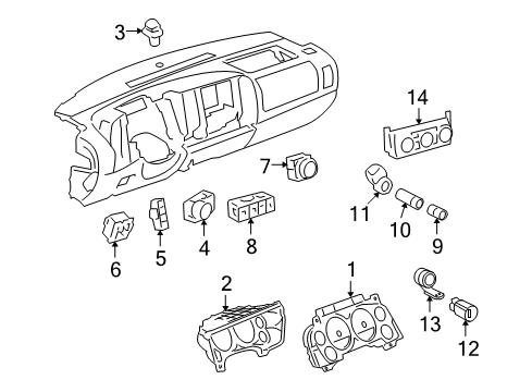 GM 22839022 Instrument Cluster Assembly