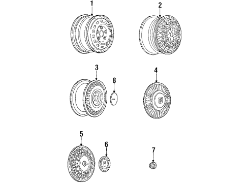 GM 1644227 Wheel Trim CAP