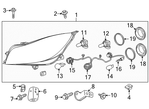 GM 22795549 HEADLAMP, Capsule/Headlamp/Fog Lamp