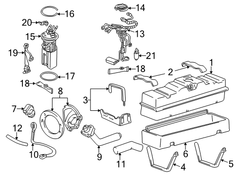 GM 15017939 Tank Assembly, Fuel *Marked Print