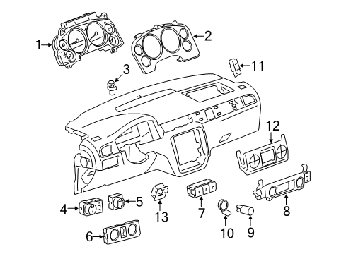 GM 19370230 Heater & Air Conditioner Control Assembly (W/D/Seat & P/Seat Htr)