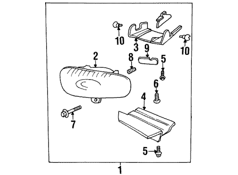 GM 12369005 Lamp Pkg,Front Fog*Right Hand*