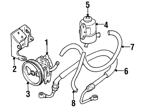 GM 91173821 HOSE, Hydraulic Steering Gear Pressure