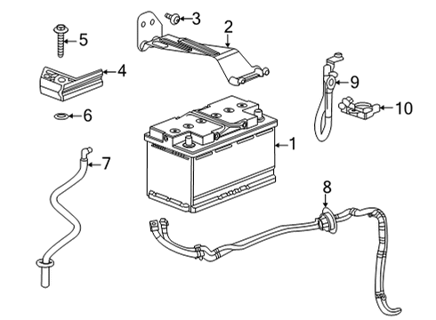 GM 86801286 CABLE ASM-BAT POS