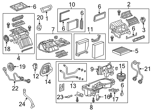 GM 42521459 Heater & Air Conditioner Control Assembly (W/ Cable Control)