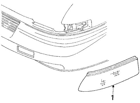 GM 5976547 Lamp Assembly, Front Side Marker