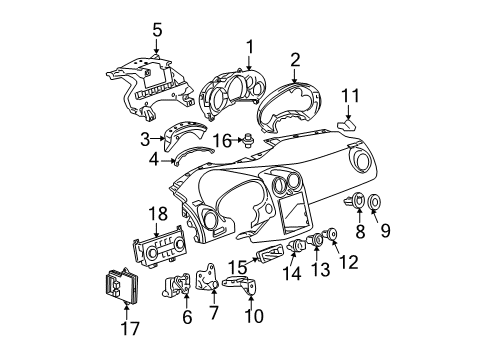 GM 15925801 Instrument Cluster Assembly