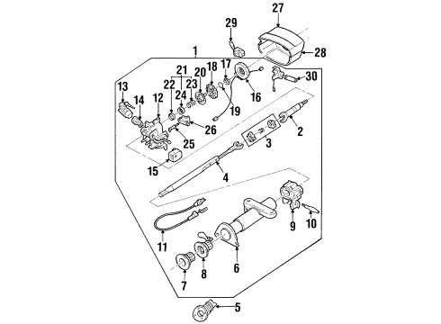 GM 22586680 Cover Assembly, Steering Column Lower Trim *Red Garnet