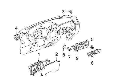 GM 25847479 Instrument Panel Gage CLUSTER