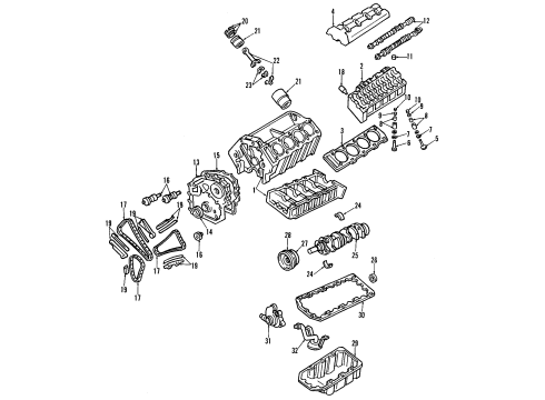 GM 12508101 Bearing Kit,Crankshaft(#1,2,4)