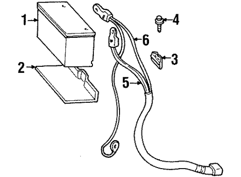 GM 15321201 Cable Asm,Battery Positive(78"Long)