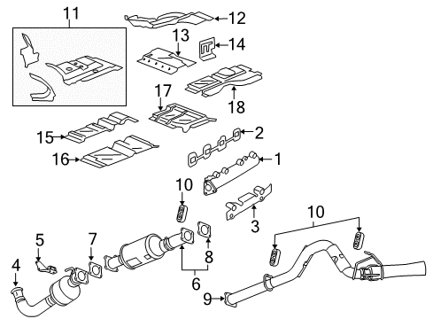 GM 22858950 Shield Assembly, Catalytic Converter Heat