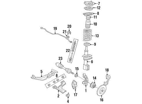 GM 22566676 Insulator, Front Stabilizer Shaft