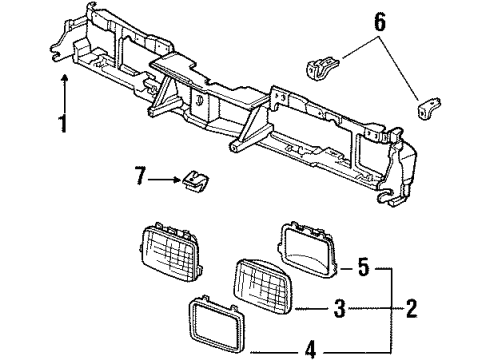 GM 10029170 Panel Asm,Headlamp & Radiator Grille Mount