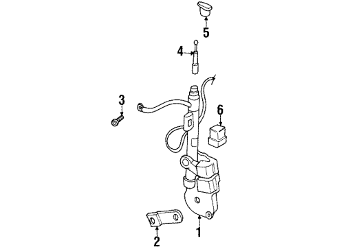 GM 19151301 Antenna Asm,Radio Power (W/O Gear & Motor)