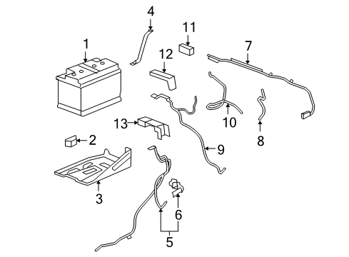 GM 25886568 Cable Assembly, Starter Solenoid