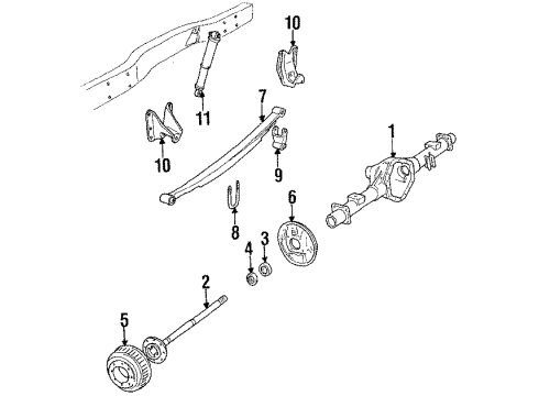 GM 6270213 Hanger, Rear Spring Rear