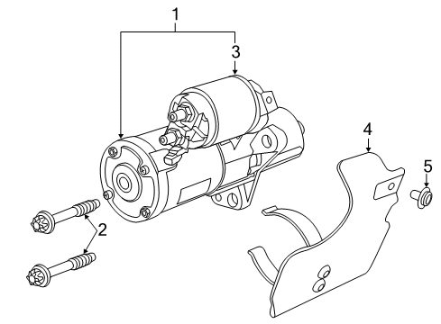 GM 10451346 Bolt,Starter Solenoid Switch