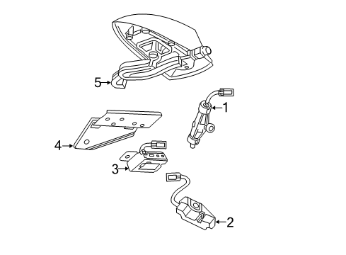 GM 22790992 Base Assembly, Radio Antenna *Black