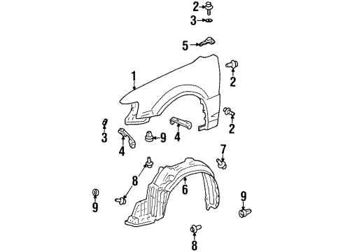 GM 94857074 Liner,Front Wheelhouse Panel