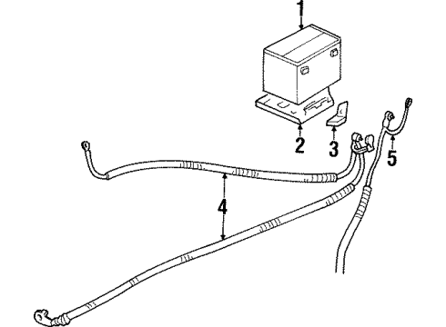 GM 12106040 Cable Assembly, Battery Positive & Negative