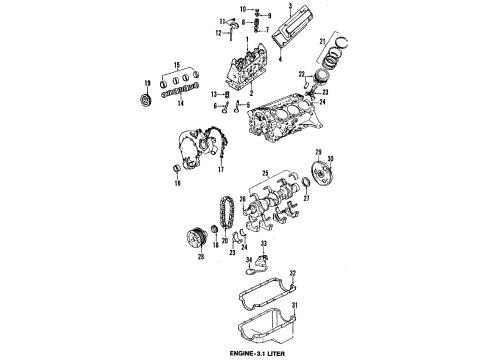 GM 24505806 Piston Asm,(W/ Pinion)