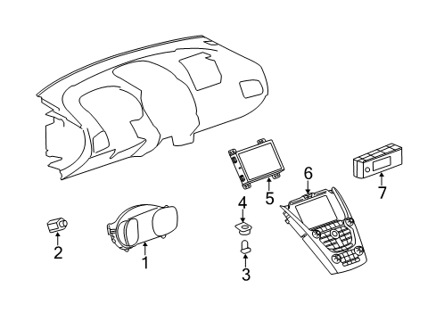 GM 22797992 Display Assembly, Driver Information (W/ Adpv Cruise Control & F