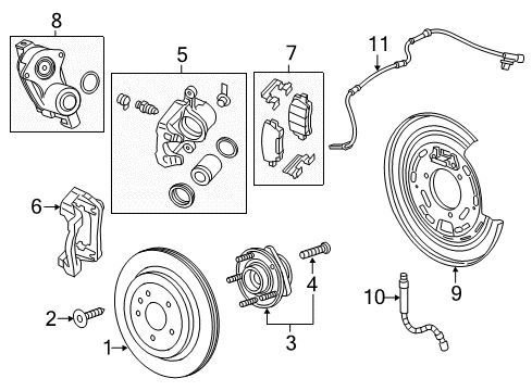 GM 84896620 Sensor Assembly, Front Whl Spd