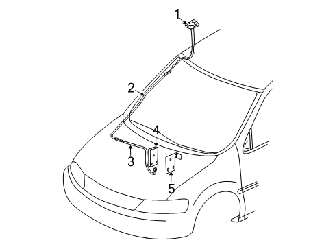 GM 10308055 Cable Assembly, Radio Antenna