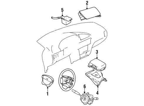 GM 30014311 Sensor,Inflator Restraint Fwd